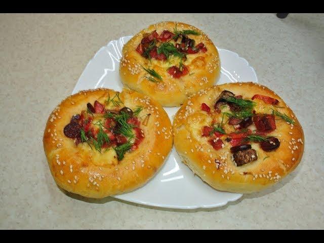 Мини пицца - быстро и просто. Отличный перекус!