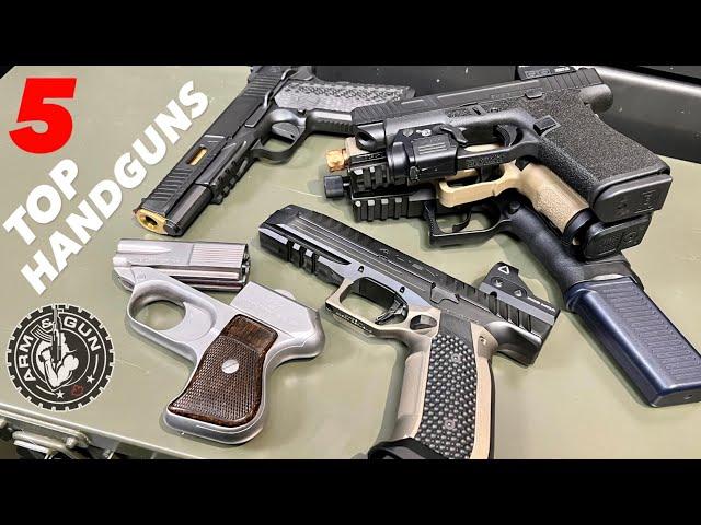 My 5 Favorite Handguns in 1 Minute #Shorts