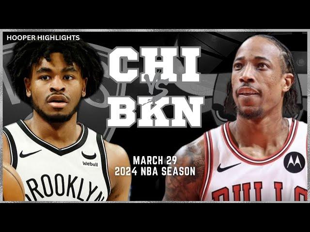 Chicago Bulls vs Brooklyn Nets Full Game Highlights | Mar 29 | 2024 NBA Season