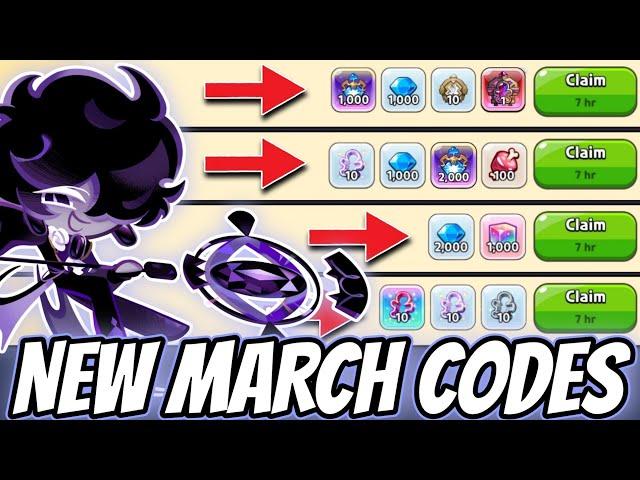 NEW MARCH CRK CODES  Redeem Now in Cookie Run Kingdom!