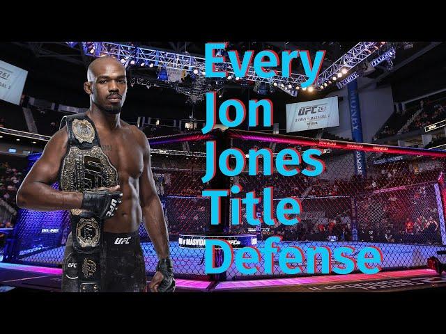 Every Jon "Bones" Jones Title Defense