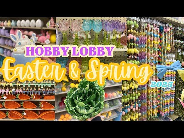 *OMG* HOBBY LOBBY 2025 EASTER DECOR! SPRING & EASTER DECOR #hobbylobby #easter2025 #springdecor