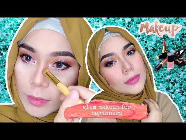 Easy Full Glam Makeup Tutorial for Beginners by Darisa Salim