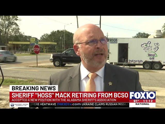 Sheriff Huey "Hoss" Mack is retiring from the Baldwin County sheriff's office.