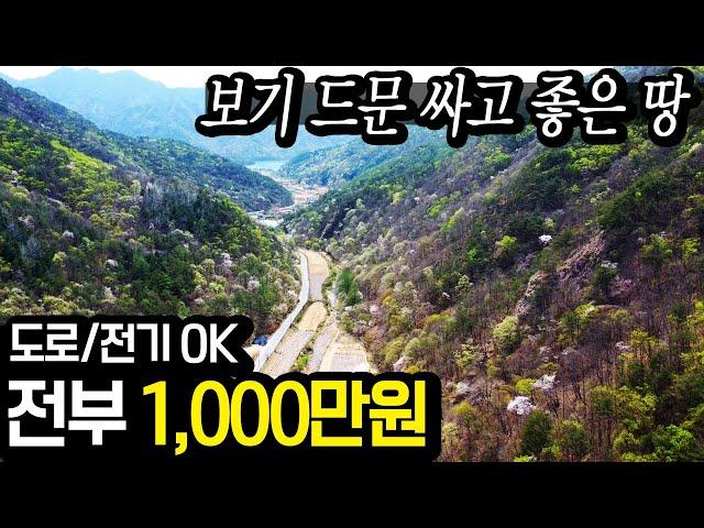 1,000만원에 나온땅, 주변 계곡, 저수지 다 내꺼~! 아.. 사고싶은데 전 이미...