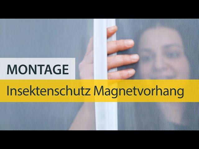 Montage: Magnetvorhang Insektenschutz von Schellenberg mit praktischem Magnetverschluss