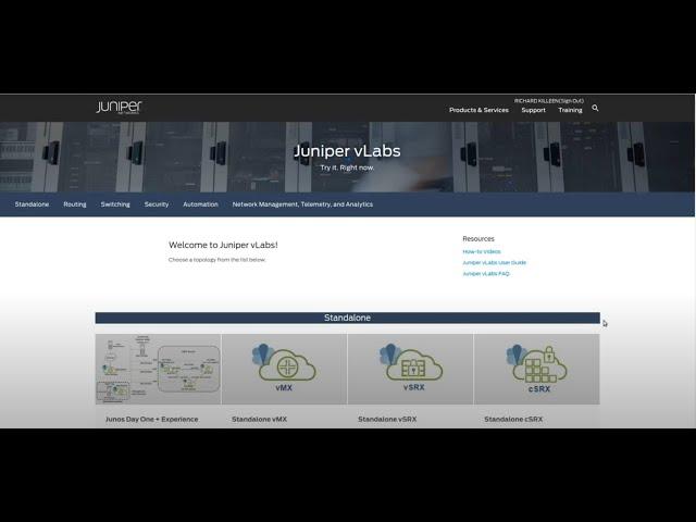 Using The Free Juniper Vlabs for Juniper Training