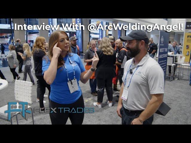 Chloe Hudson Talks Welding! @ArcWeldingAngel on Insta #fabtech