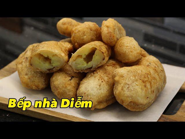 Bánh chuối chiên - Fried Banana Cake - Chuối chiên giòn rụm, để lâu vẫn giòn ngon | Bếp Nhà Diễm |