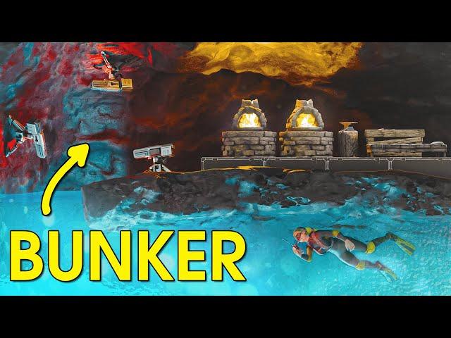 I Built A Solo Ocean Bunker Base In ARK