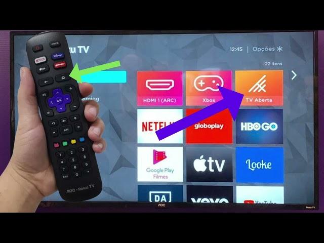 como sintonizar canais abertos nas TVS COM sistema roku  DICA RÁPIDA