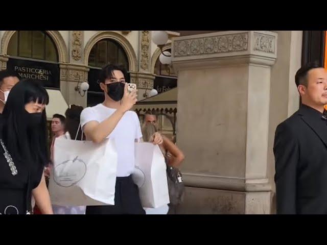 Song Kang was spotted in Galleria Vittorio Emanuele II Milan Italy