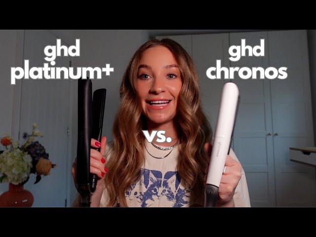 ghd Platinum+ vs. The NEW ghd Chronos! What's The Difference Between The Flat Iron Straighteners? 