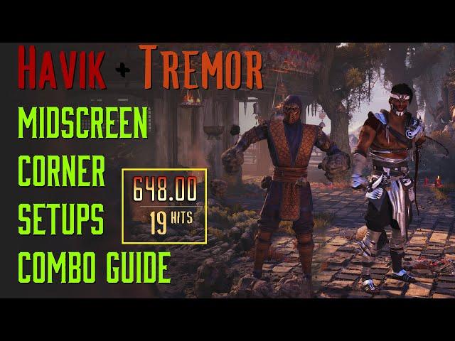 Mortal Kombat 1 Havik Tremor Combos + Setups Guide