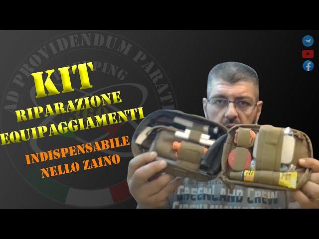 kit riparazione e manutenzione equipaggiamento, indispensabile nel proprio zaino