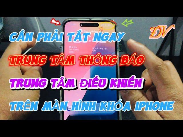 Tắt ngay trung tâm thông báo và trung tâm điều khiển | Tip hay cho iPhone | Đại Vương Vlog