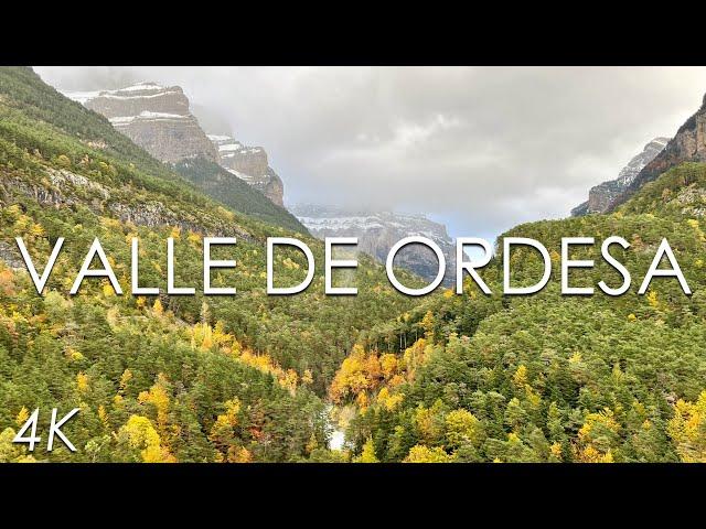 Valle de Ordesa - Ruta de las Cascadas | 4K | Pirineos en Otoño