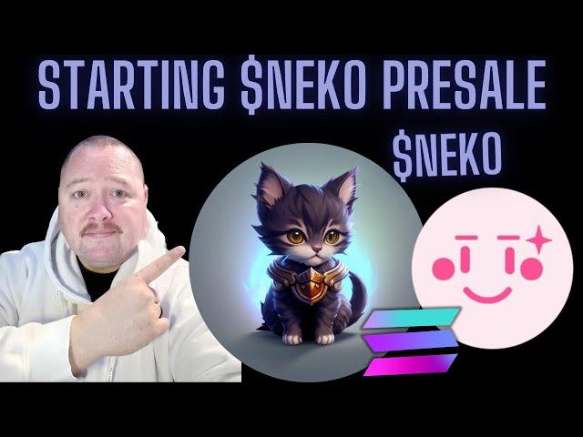 Creating $NEKO on Solana Presale on Pinksale.finance