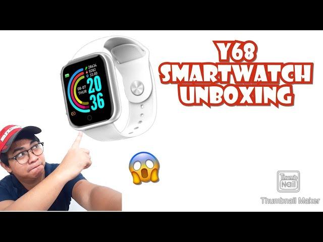 Y68 SMARTWATCH | UNBOXING | INITIAL REVIEW AND IMPRESSION | ENGLISH