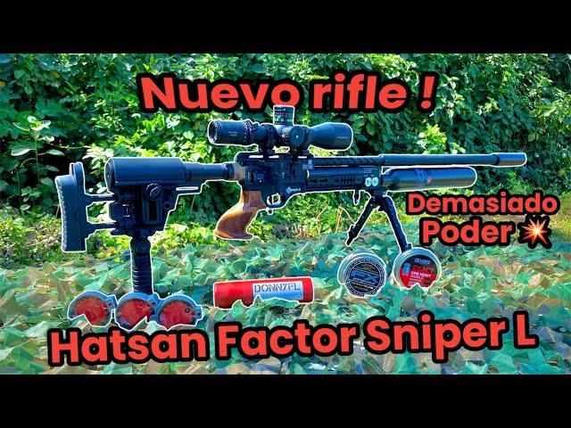 INCREIBLE ‼️ Nuevo Hatsan Factor Sniper L .25 una bestia en los rifles de aire pcp