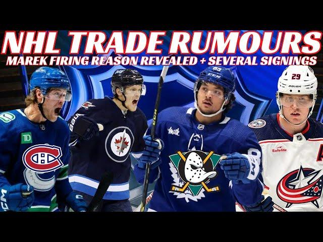 NHL Trade Rumours - Leaf, Habs, Oilers, Laine,Crosby Signing 8/7? McLeod to KHL & Leafs Sign Danford