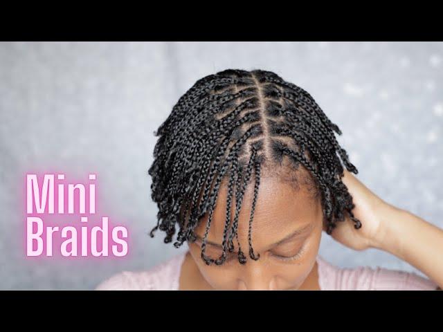 Mini Braids on Short Natural Hair | Protective Hairstyles