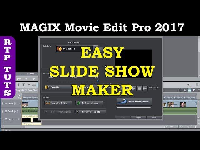 Magix Video Slideshow Maker Tutorial. Add Music, Captions, Titles in Magix Movie Edit Pro