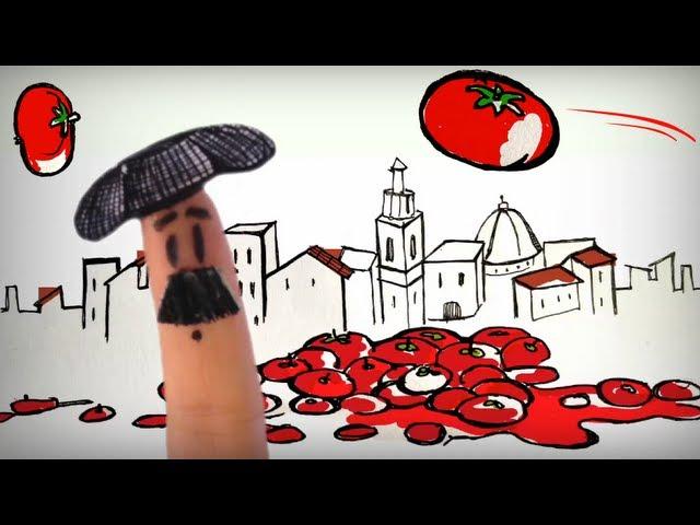 La tomatina in Buñol, tomato fight in Spain - Spanish celebrations and festivals