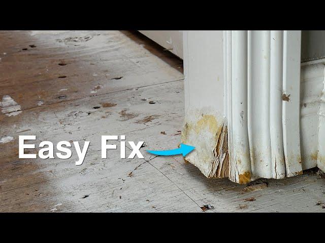 How To Repair a Terribly Damaged Door Jamb the Easiest Way Possible!!