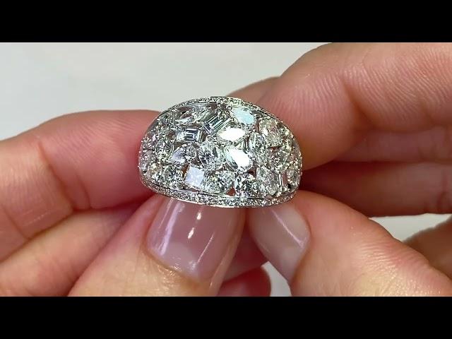 D Flawless Diamonds Ring at 3.24 carats by Kat Florence KFD1158WG