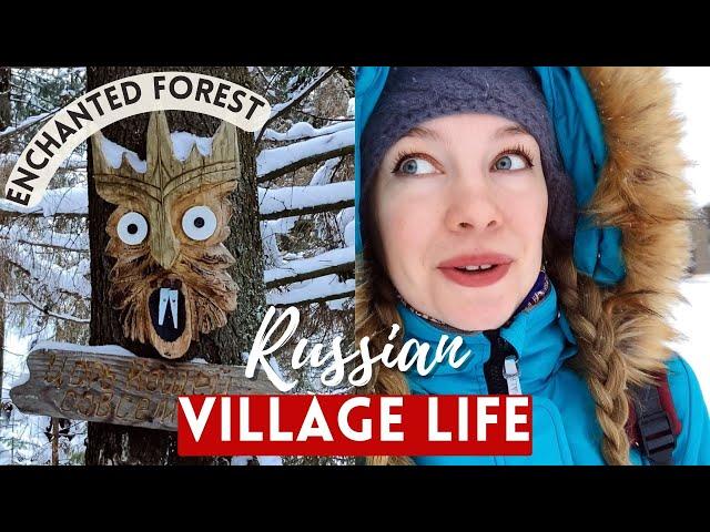 Magical Udmurt Village with Winter Forest Spirits | Russia vlog