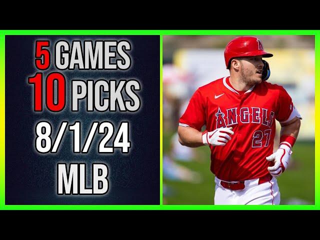 FREE MLB Picks Today 8/1/24 - MLB Team and Total Picks Today MLB Games Betting Picks!