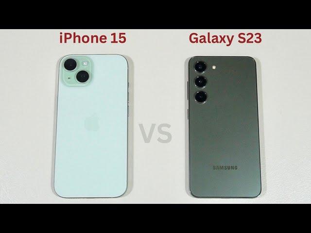 Apple iPhone 15 vs Samsung Galaxy S23 SpeedTest and Camera Comparison