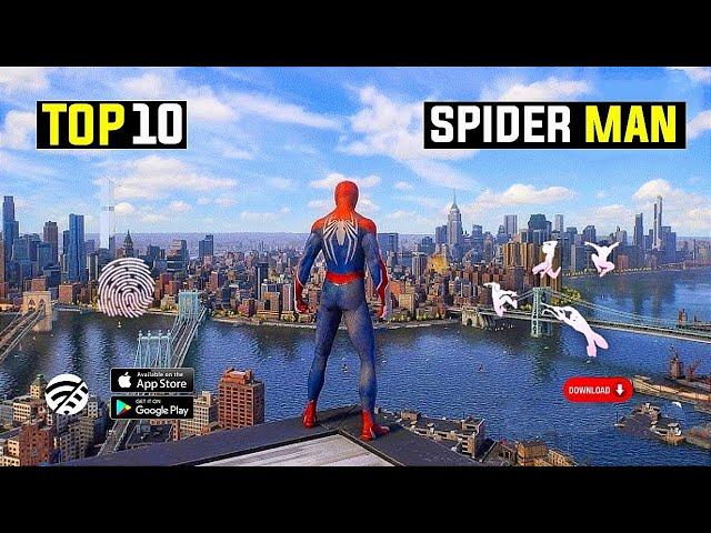 Top 10 Best Spider Man Games For Android 2024 | Best Spider Man Mobile Games | Spider Man Fan Made
