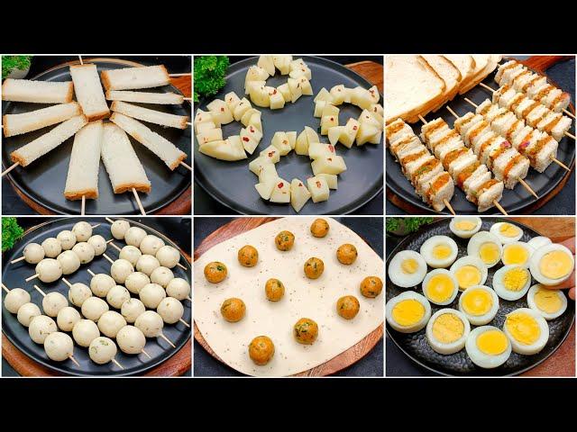 6 Easy Snacks Recipes | Evening Snacks Recipe | New Recipe | Bread Snacks | Potato Snacks | Snacks