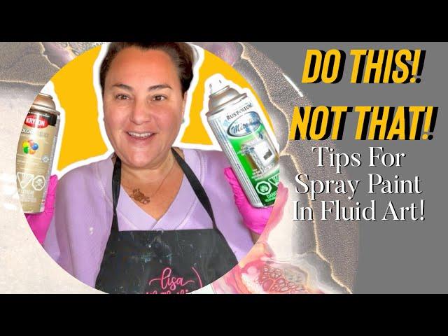 #440 Tips For Using Spray Paint In Fluid Art! #art