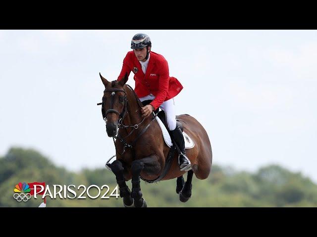 U.S. leaps near the top in equestrian team jumping qualifier | Paris Olympics | NBC Sports