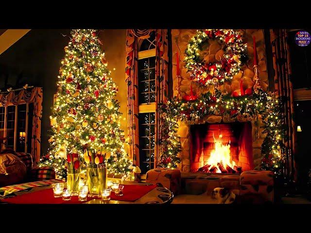 Frank Sinatra, Nat King Cole, Bing Crosby, Dean Martin  Christmas Songs With Fireplace of All Time