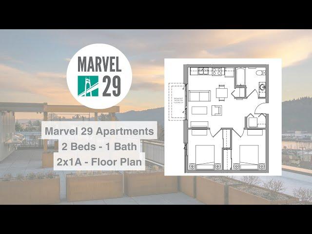 2*1A Floor Plan Virtual Tour - Marvel 29 Apartments