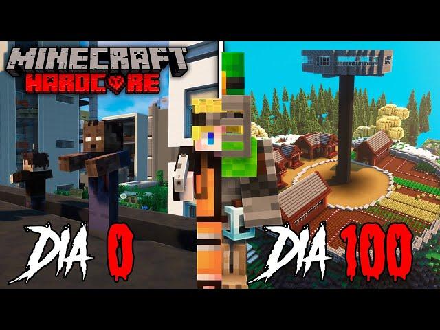 Sobreviví 100 días En Un Apocalipsis Zombie En Minecraft HARDCORE... Esto fue lo que pasó