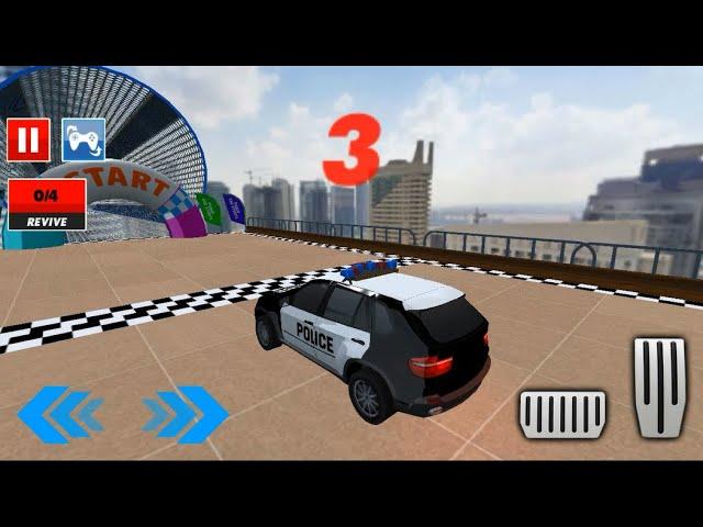 Police Car Stunts Game Police Car Mega Ramp Car Racing Gameplay