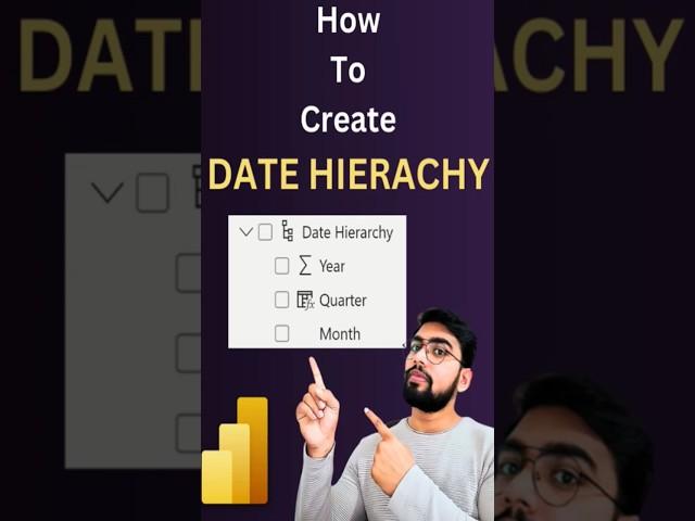 How to create a Date Hierarchy in Power BI #powerbi