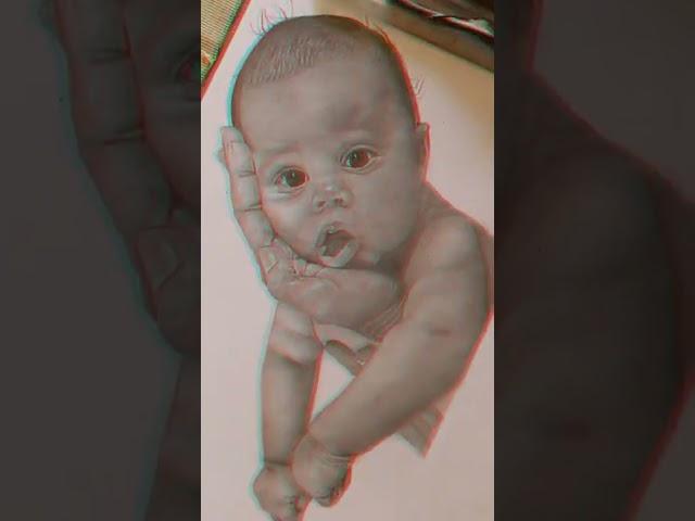 pencil drawing #shorts  #nepaliartist # cutebabydrawing