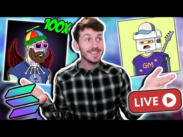 LIVE TRADING SOLANA NFTs! | HOW TO MAKE $100,000 TRADING NFTs FAST! (DEGEN MODE LIVE-STREAM) JERZY