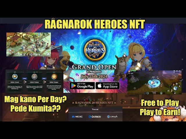 Ragnarok 20 Heroes NFT | Magkano per day? | New Play to earn ( Tagalog )