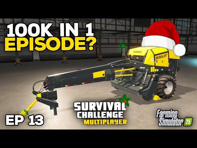 $100,000 in 1 Episode? | Farming Simulator 25 - Survival Challenge | Episode 13