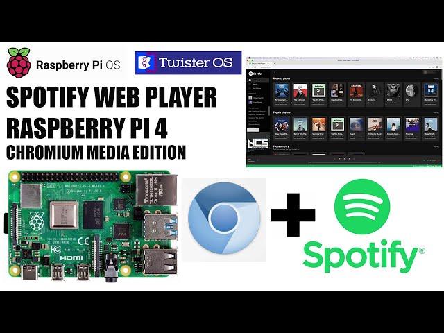 Raspberry Pi 4: Spotify Web Player (Chromium Media Edtion)