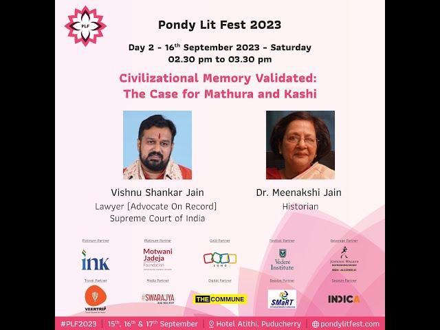 Civilisational Memory Validated | Pondy Lit Fest 2023