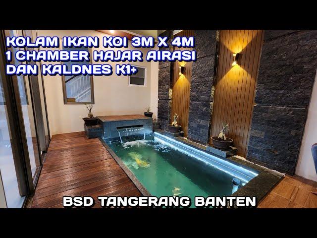 KOI FISH POND 3M X 4M 1 CHAMBER KALDNES K1+ FULL AIRATION |  BSD TANGERANG BANTEN