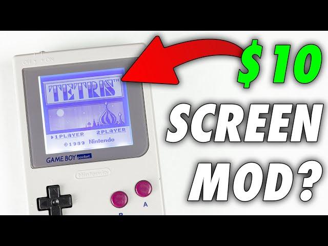 The CHEAPEST Game Boy Pocket Mod! | Backlight & Bivert